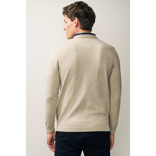 Pull ras du cou en maille faux col de chemise naturel Next La Redoute