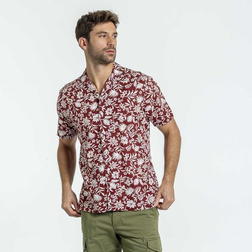 Chemise fleurie terracotta Mise Au Green La Redoute