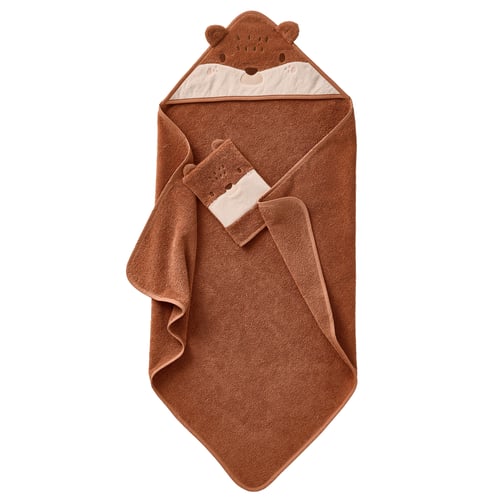 Cape De Bain Bébé + Gant Biche - Vertbaudet - 80x80 Cm - Oeko-Tex®
