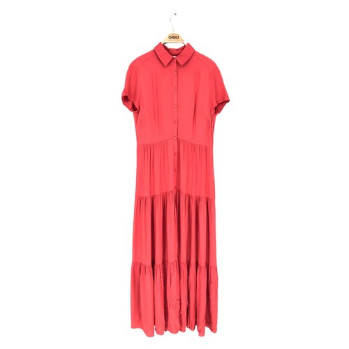 Robe mi longue tres bon etat rouge Promod La Redoute