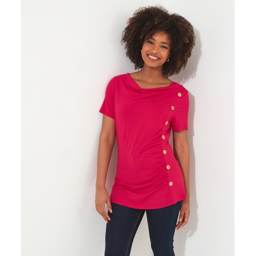 Haut jersey encolure drapee rose Joe Browns La Redoute