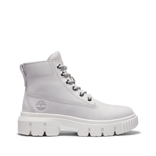 Greyfield leather ankle boots light grey Timberland La Redoute
