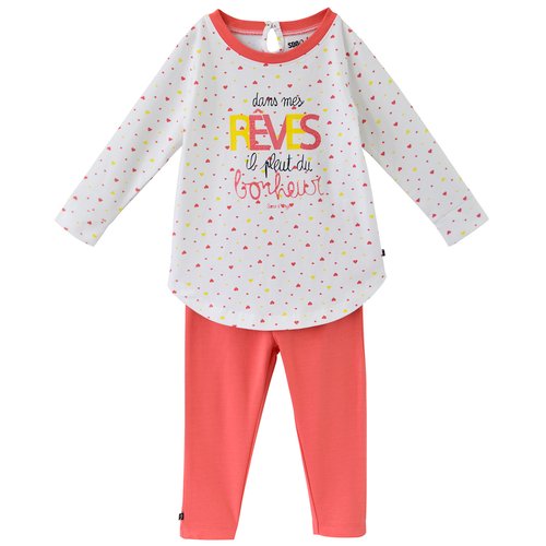 Pyjama 2 pieces fille 2 8 ans la nuit rose Sucre D orge La Redoute