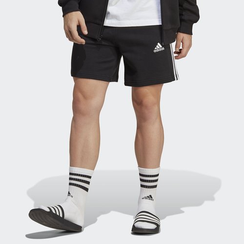 Short jogging a bandes noir Adidas Sportswear La Redoute