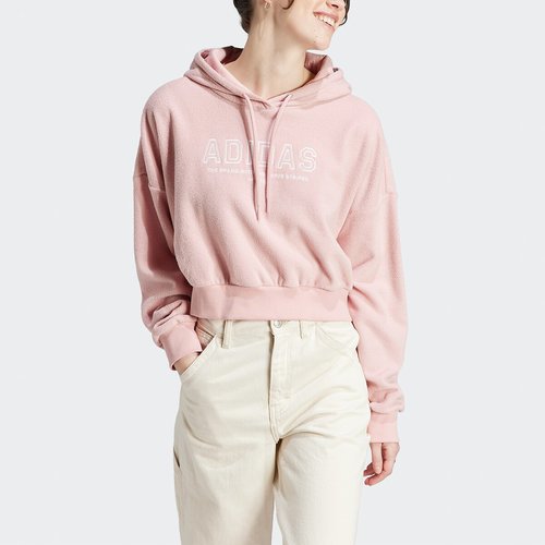 Pink adidas zip up hoodie clearance