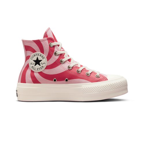 Baskets chuck taylor all star lift platform color candy rose lever de soleil carmin rose Converse La Redoute