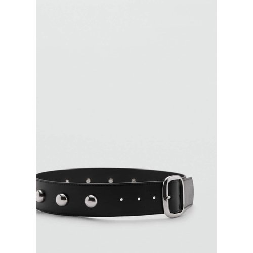 Ceinture cloutee noir Mango La Redoute