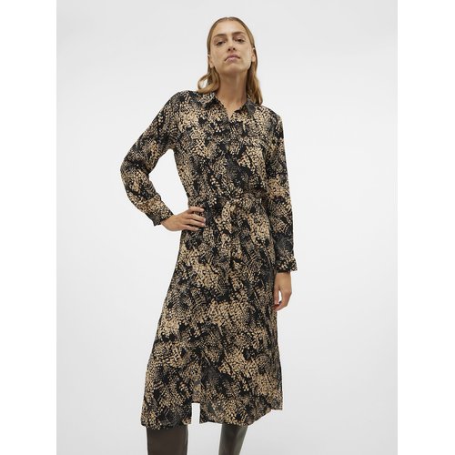 Robe midi imprimee a nouer