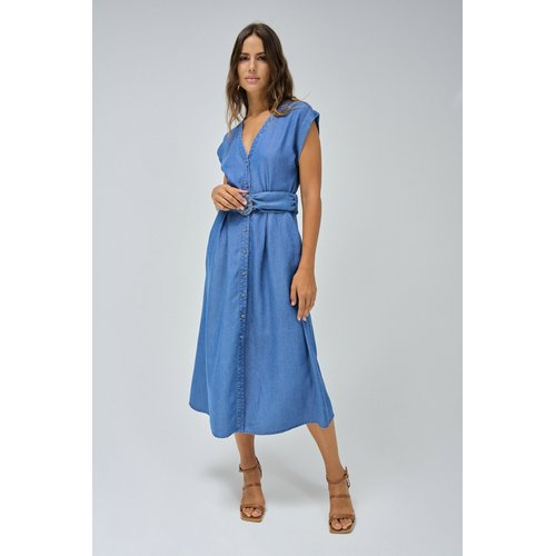 Robe midi en lightdenim bleu Salsa Jeans La Redoute