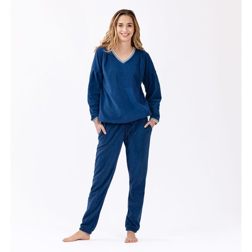 Pyjama en micropolaire comfy 602 bleu Le Chat La Redoute