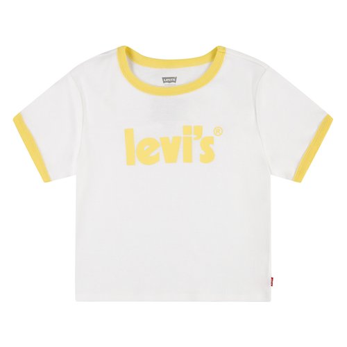 T shirt met korte mouwen gestreept geel Levi s Kids La Redoute