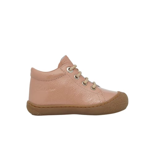 Chaussures Premiers Pas Bébé Naturino - Cuir Verni, Semelle Souple, Laçage Brillant
