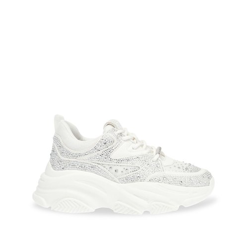 Steve madden trainers white on sale