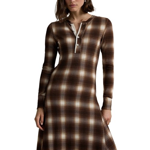 Checked cotton maxi dress check print Polo Ralph Lauren La Redoute