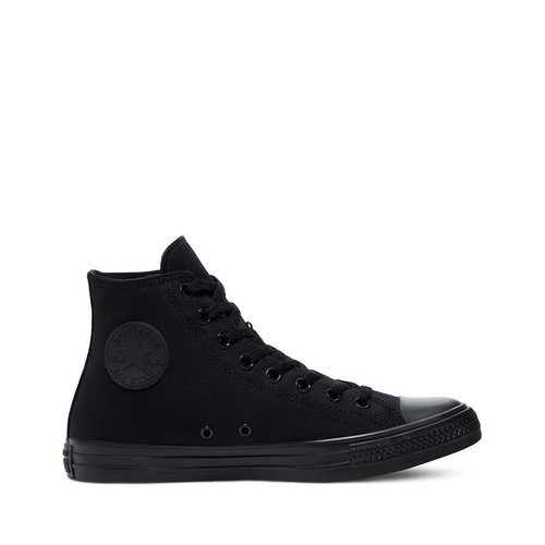 Chuck taylor all star mono canvas hi high top trainers black Converse La Redoute