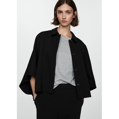 Veste cape noir new arrivals