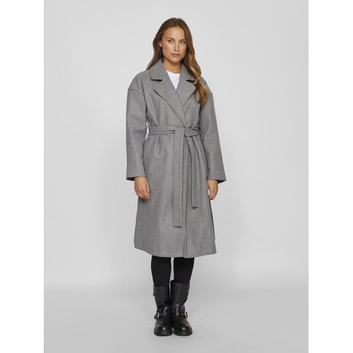 Manteau avec lien a nouer a la taille Vila La Redoute