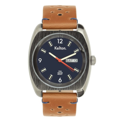 Bracelet De Montre KELTON En Cuir Marron Foncé - Largeur 10 Mm - Neuf Avec étiquettes - Origine France