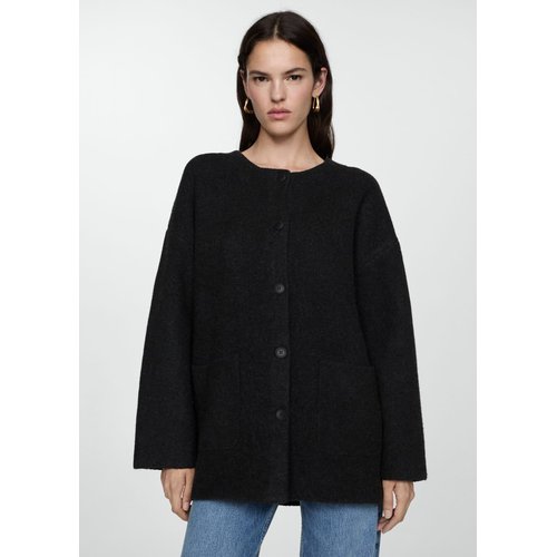 Manteau maille echarpe amovible