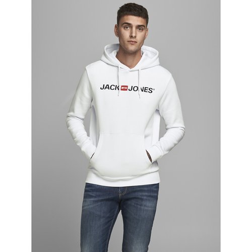 Hoodie white with print Jack Jones La Redoute
