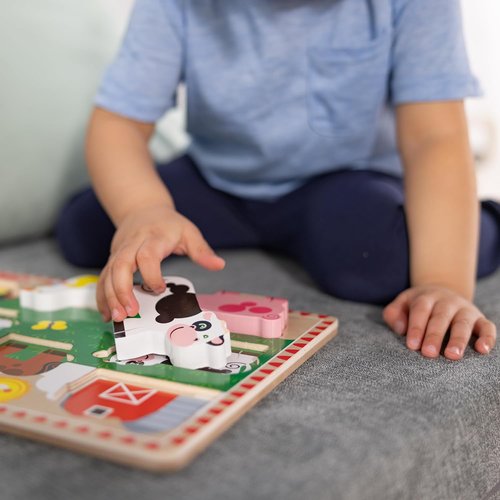 Melissa and doug chunky farm puzzle clearance