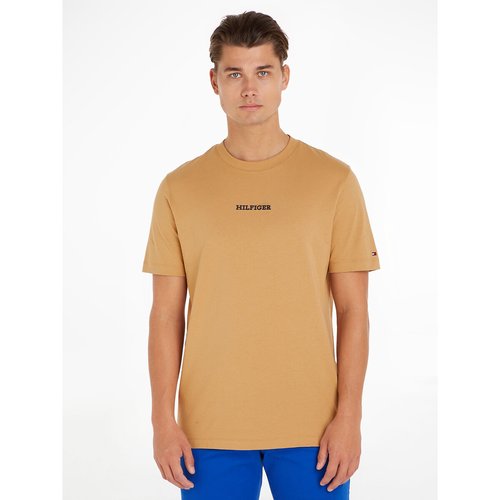 T shirt monotipo a girocollo a maniche corte talpa Tommy Hilfiger La Redoute