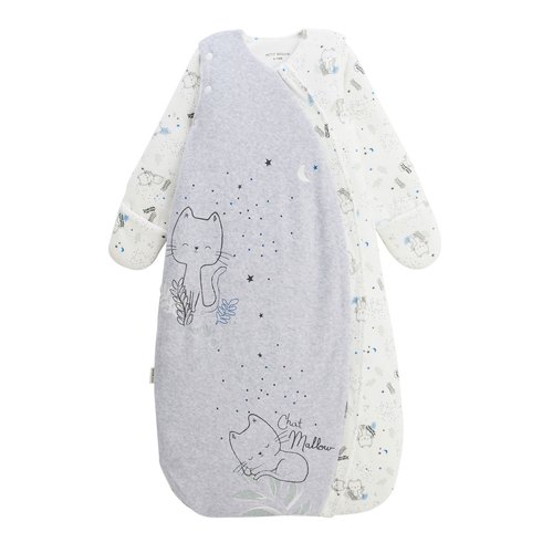Gigoteuse D'hiver En Velours Céleste Pour Bébé - TOG 3, Zippée, Cale Ajustable, Label OEKO-TEX