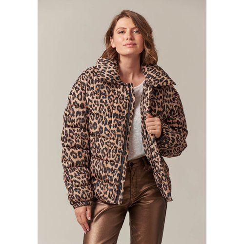 Doudoune a imprime leopard pour femme tigra marron Deeluxe La Redoute