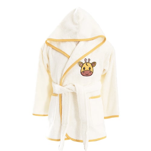 Peignoir Bébé à Capuche Animal En Peluche Douce - Robe De Bain Chaud Polaire Flanelle Pour Garçon/Fille, Avec Poches, Cadeau Noël Anniversaire 1-6 Ans