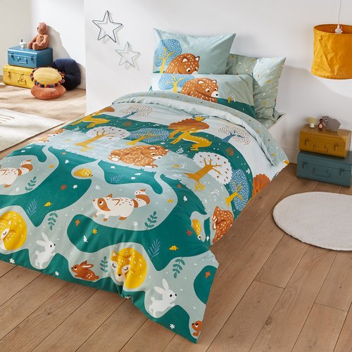 Orsi animal 100 cotton duvet cover printed So home La Redoute