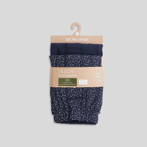 Lot de 2 calecons en plumetis marine marine Monoprix La Redoute