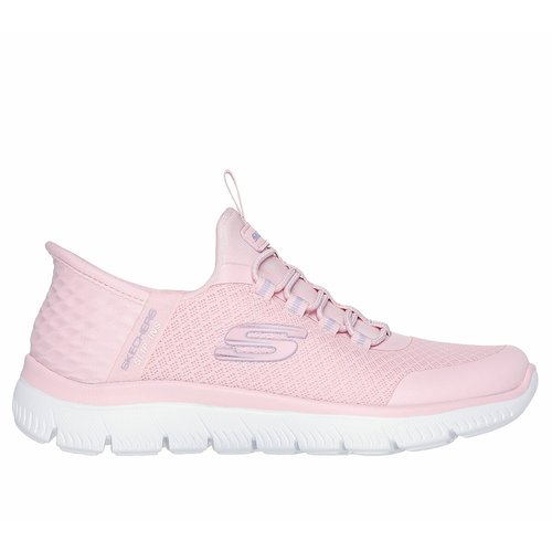 Skechers slip on pink shop