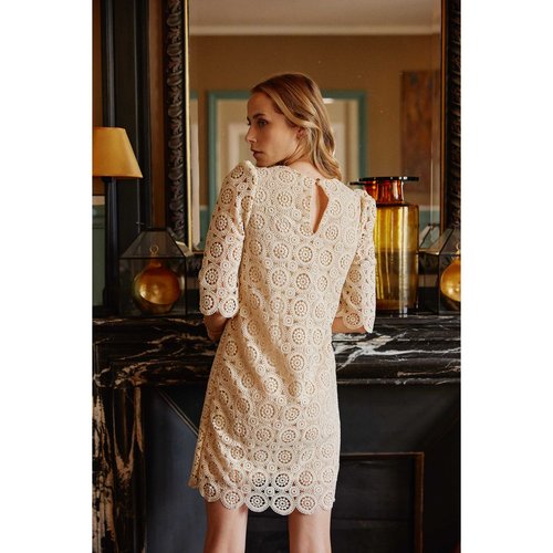 Robe courte droite uni lawry beige naturel La Petite Etoile La Redoute