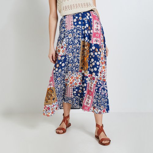 Jupe longue imprime patchwork multicolore imprime Grain De Malice La Redoute