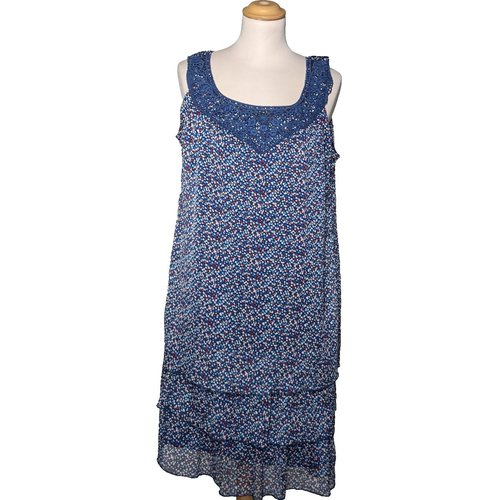 Robe mi longue tres bon etat bleu Jacqueline Riu La Redoute