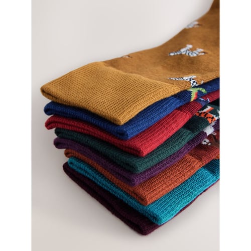Chaussettes Fantaisie Homme Dzeko Lezart Orange Et Bleu - Tailles 39 à 43