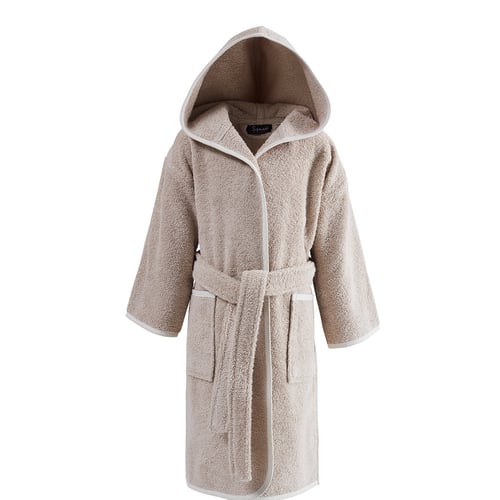 Happy Cherry - Peignoir De Bain Enfant à Capuche Unisexe 1-8 Ans, Robe De Chambre Douce Avec Ceinture