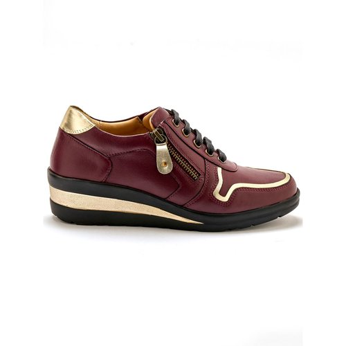 Derbies cuir details metallises