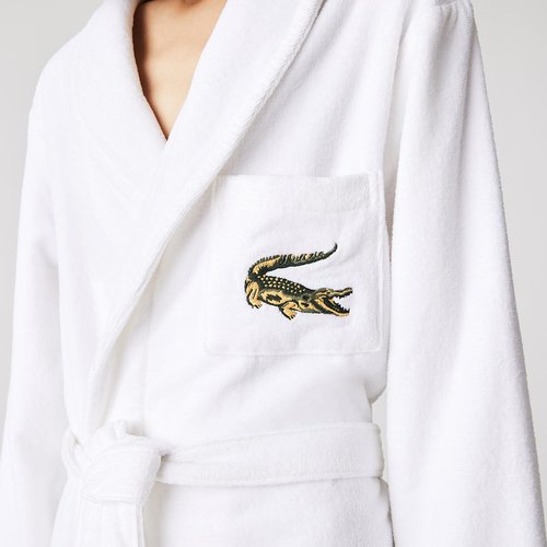 Peignoir de bain en coton 400 g m l rene Lacoste La Redoute
