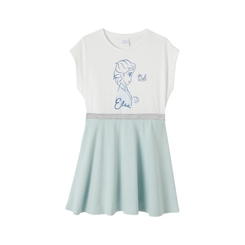 Robe disney la reine des neiges blanc bleu ciel Vertbaudet La Redoute