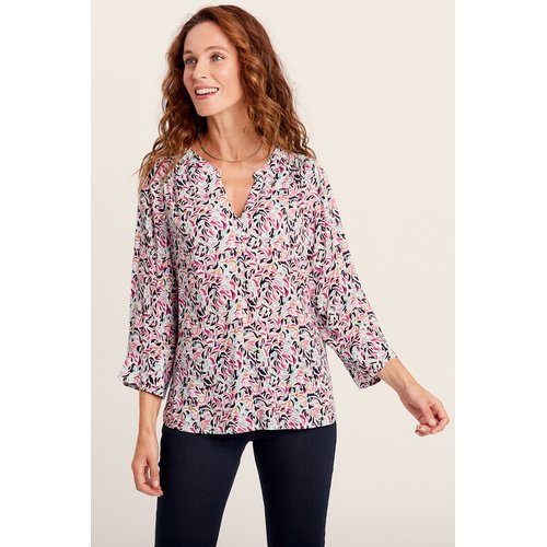 Blouse manches 3 4 rose Breal La Redoute