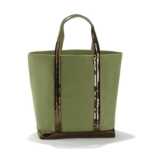 Mittelgrosser shopper pailletten canvas khaki Vanessa Bruno La Redoute