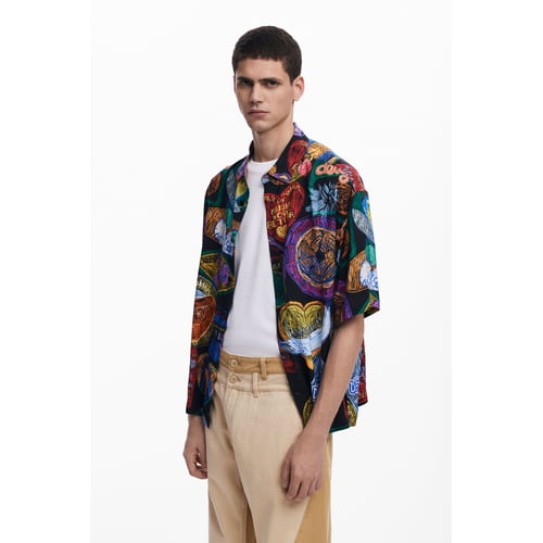 Chemise Manches Longues Colorée Desigual - Taille 11/12 Ans - Occasion Très Bon état