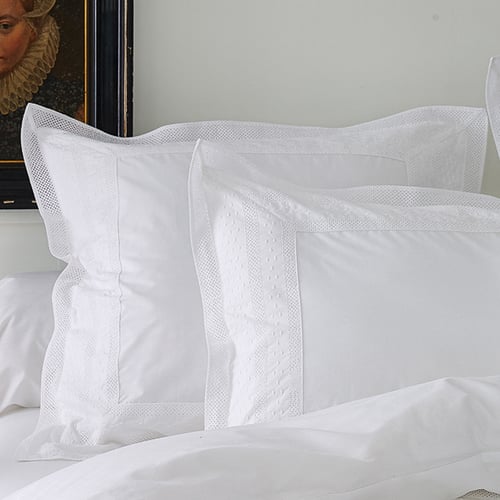 Taie D'oreiller à Volants Et Dentelle - Taille Standard 50x75 Cm, 100% Coton Jacquard, Fermeture à Rabat, Style Rustique Chic - 6