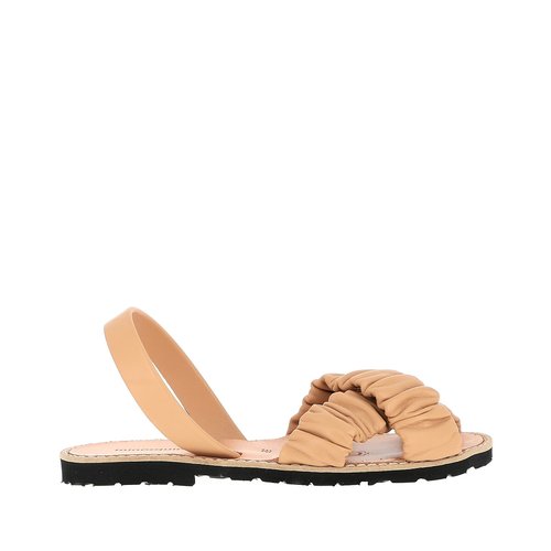 Sandales en cuir avarca illueca Minorquines naturel La Redoute
