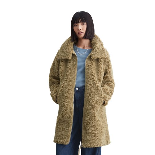 Manteau teddy relaxed en polyester recycle Marc O Polo Denim La Redoute