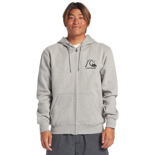 Sweat a capuche zippe original zip gris athletic heather Quiksilver La Redoute