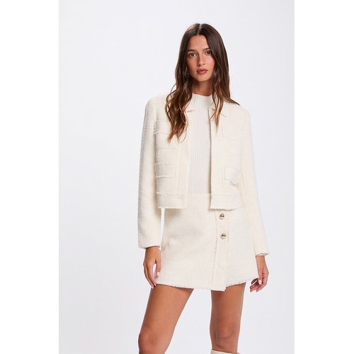 Tweed short jacket, ecru , Morgan | La Redoute