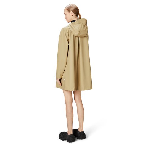 Beige raincoat with hood hotsell