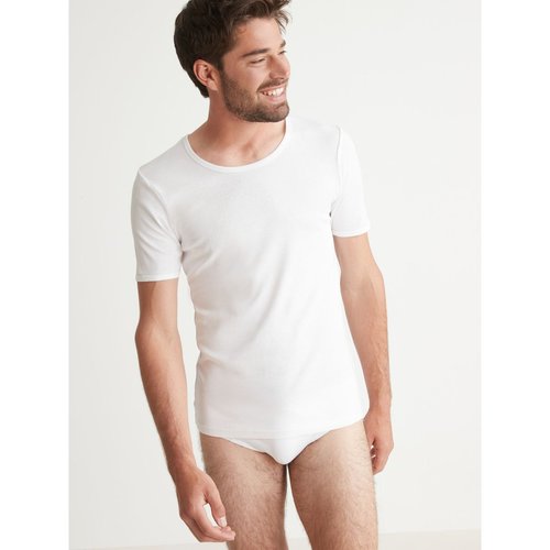 Lot de 3 maillots de corps col rond blanc Daxon La Redoute